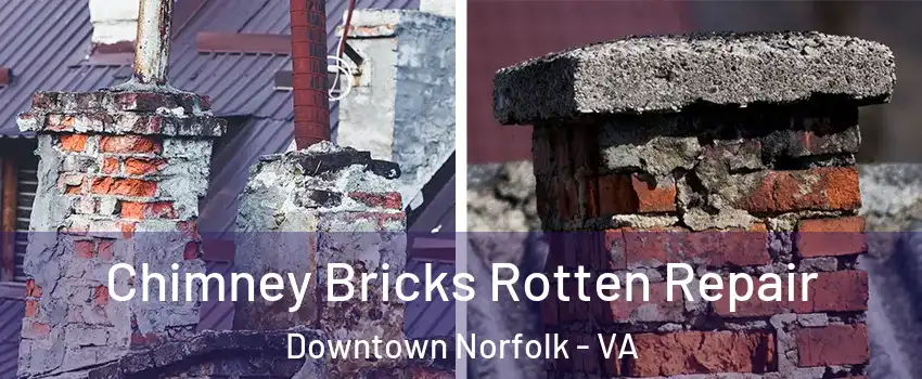 Chimney Bricks Rotten Repair Downtown Norfolk - VA