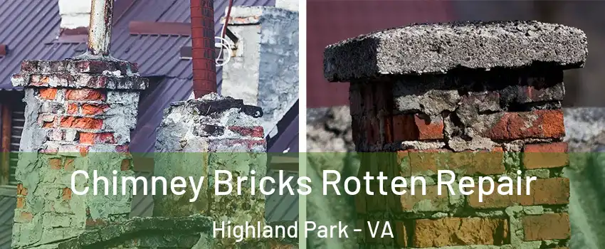 Chimney Bricks Rotten Repair Highland Park - VA