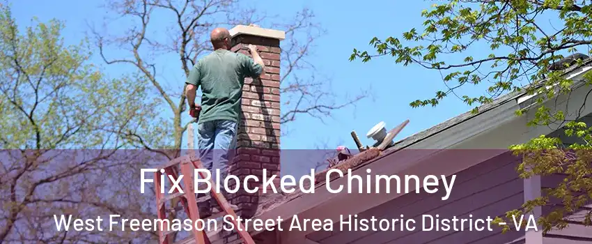 Fix Blocked Chimney West Freemason Street Area Historic District - VA