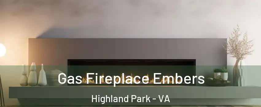 Gas Fireplace Embers Highland Park - VA