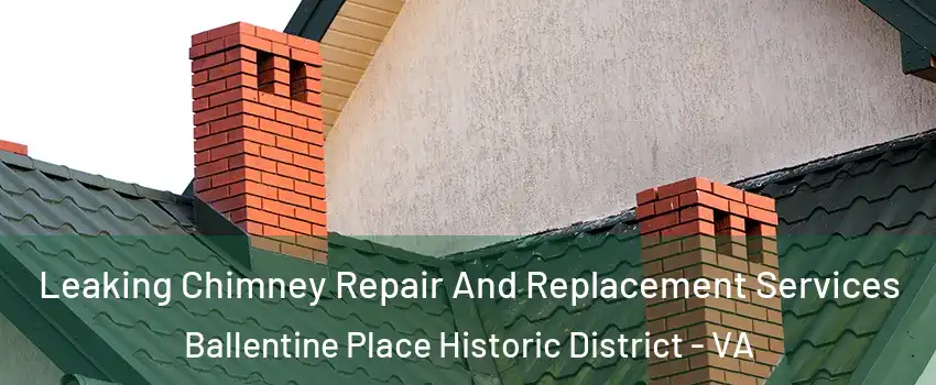 Leaking Chimney Repair And Replacement Services Ballentine Place Historic District - VA